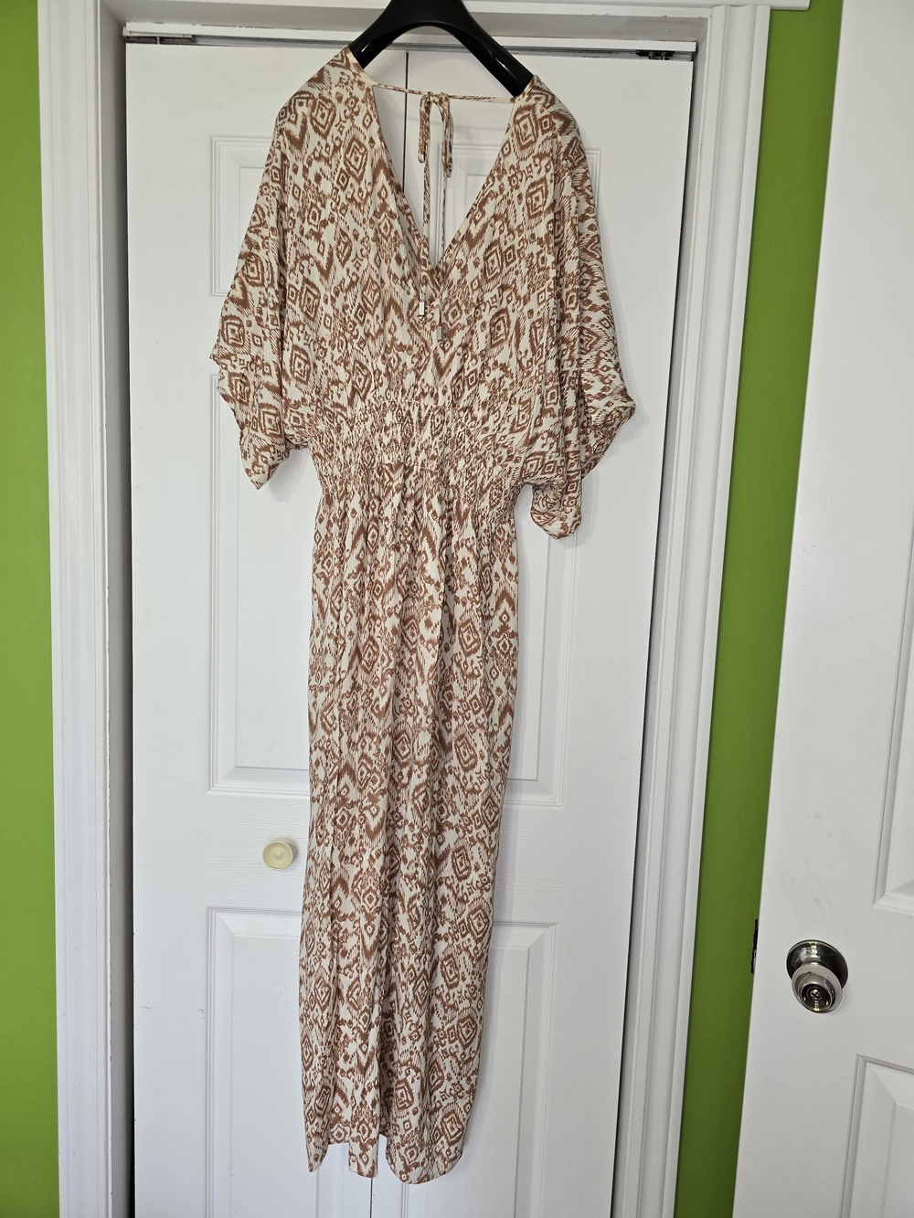 Dex Blush and Cream Printed Maxi Dress - Picture 3 of 7